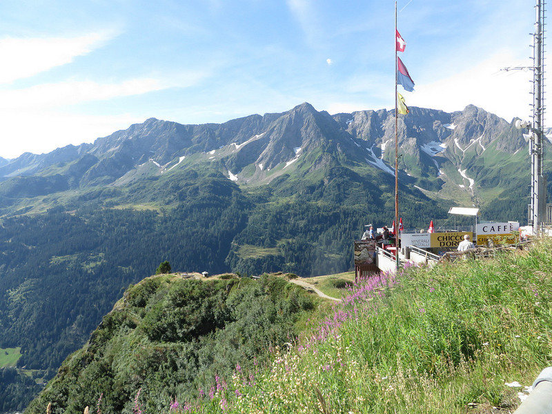 A rest stop near Gotthard Pass