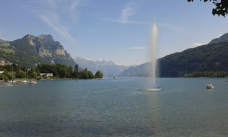Walensee on a sunny day