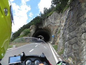 One of many fun tunnel roads
