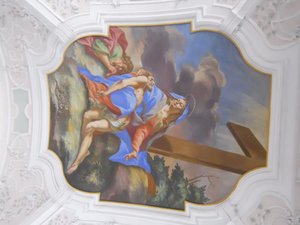 Ceilings in Stams basilica