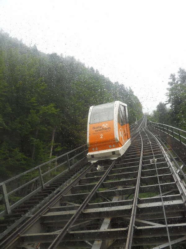 Funicular to Hallstatt salt mines