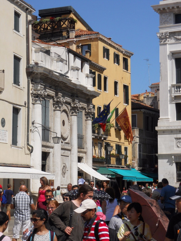 Diverse style buildings throughout Venice
