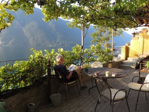 Our terrace on Lake Lugano
