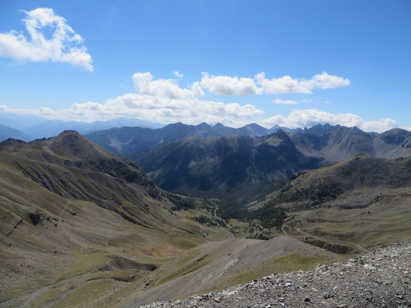 View from Col de la Bonette, tallest Alps pass