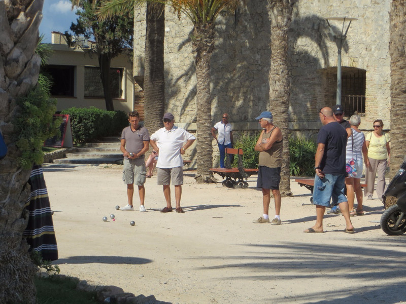 Locals playing boules in Juan-le-Pins