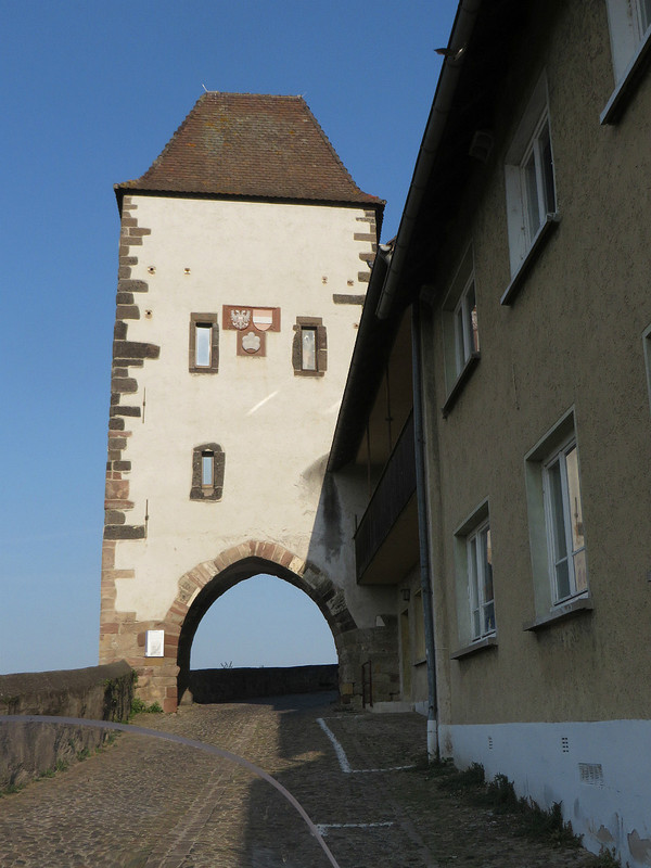 Driving up to the Breisach Castle