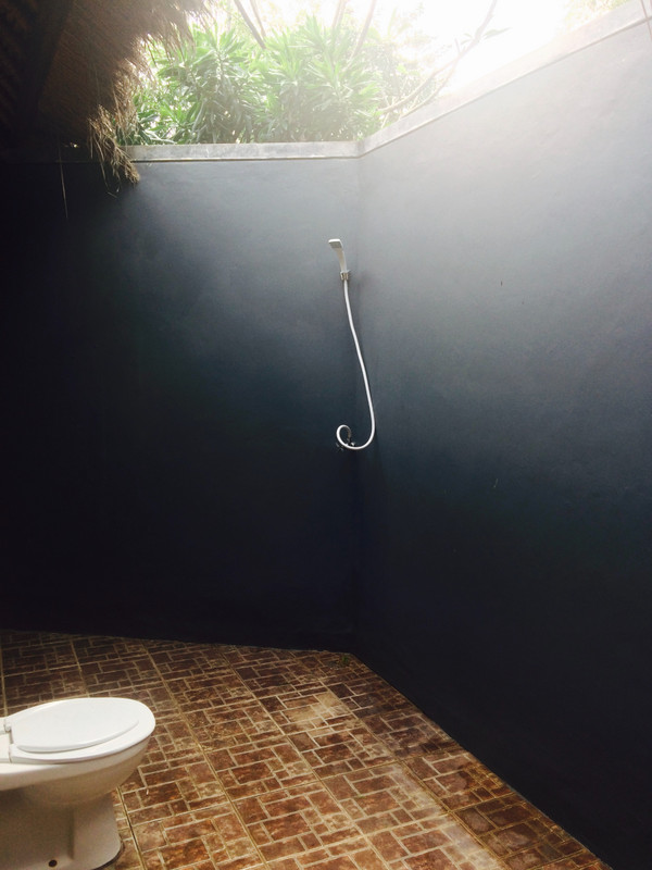 Outdoor shower in Brothers Balangan