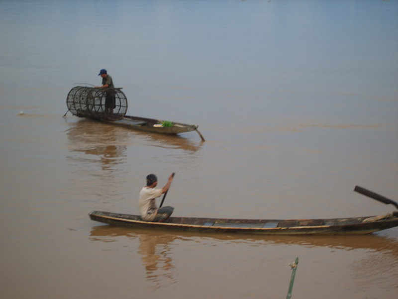 Fishing on the Mekong at Champasak