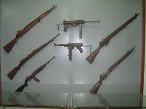 Wartime weapons at Savannakhet Museum