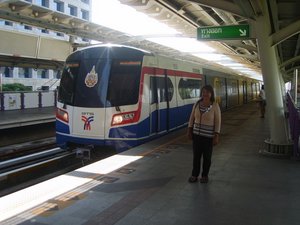 Catching the BTS Skytrain