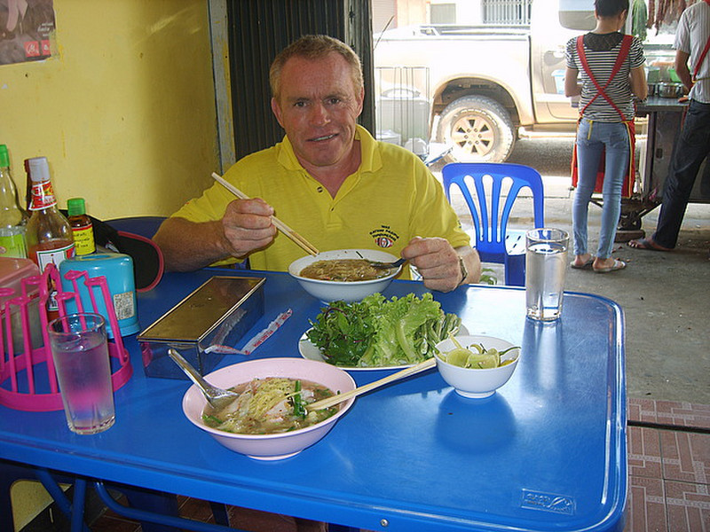 Laos foe, noodles, for lunch