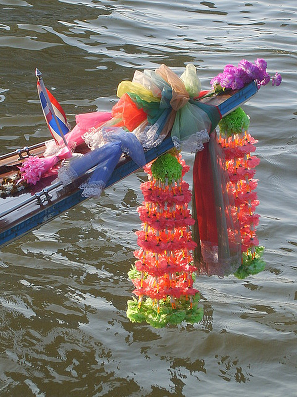 Longtail boat Chao Phraya Bangkok