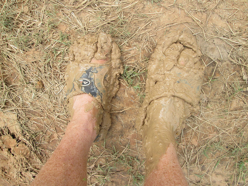 A bit sticky underfoot !!