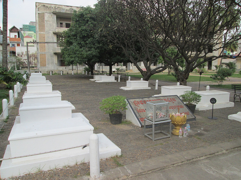 Graves of last to die at Tuol Sleng