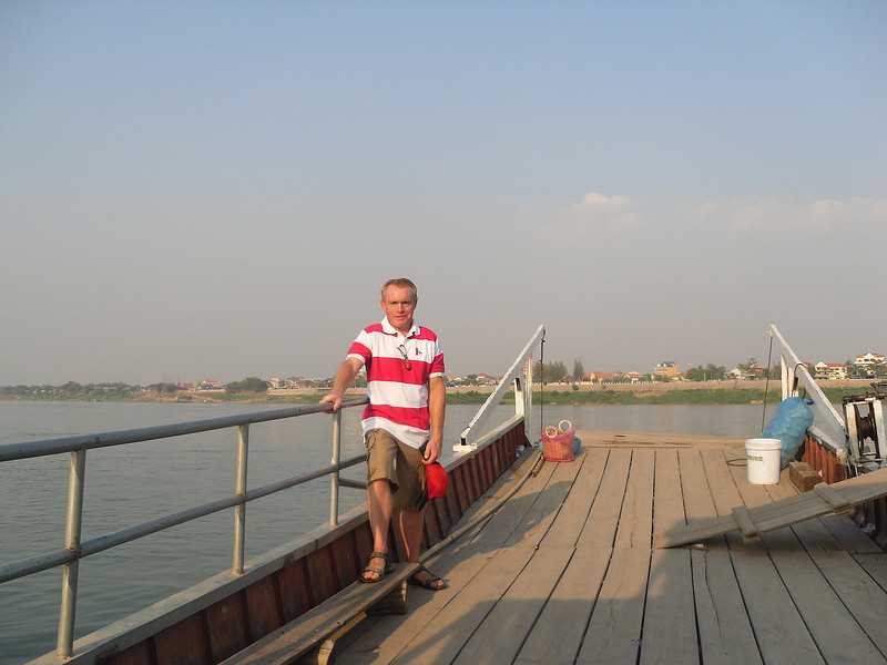 Return ferry trip across Mekong