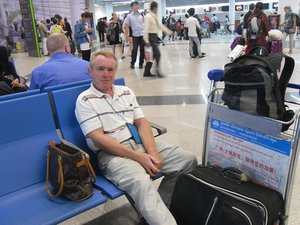 Sat waiting at Phnom Penh airport