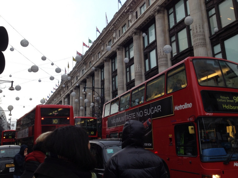Double Decker buses on Oxford Street