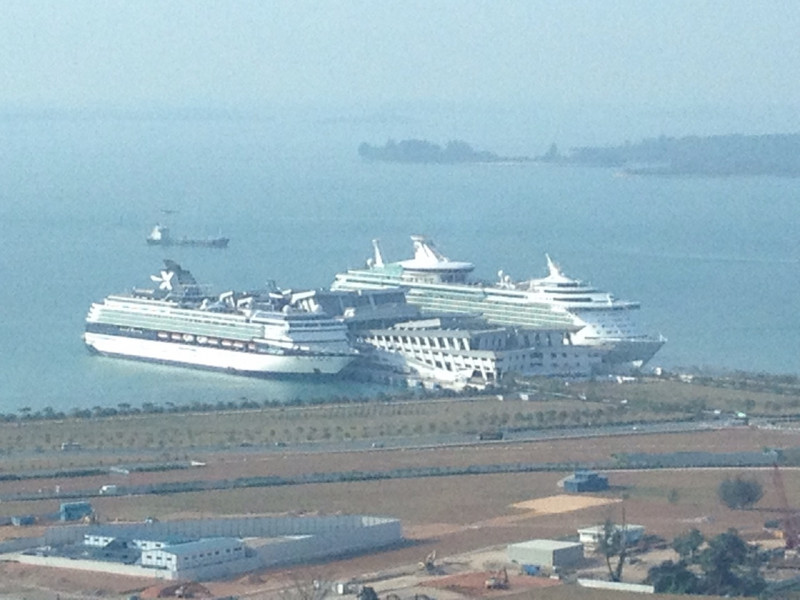 View from our hotel of Mariners of the Seas,Right