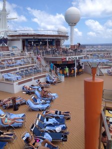Pool and Bar from deck 12