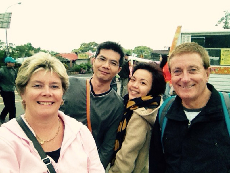 Group selfie at Maokong Gondolas 