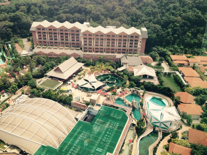 Hotels and theme parks on Sentosa Island