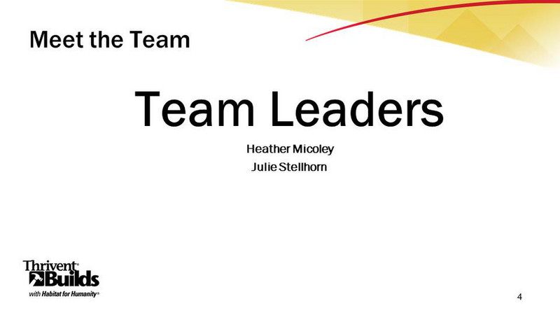 Team Leaders