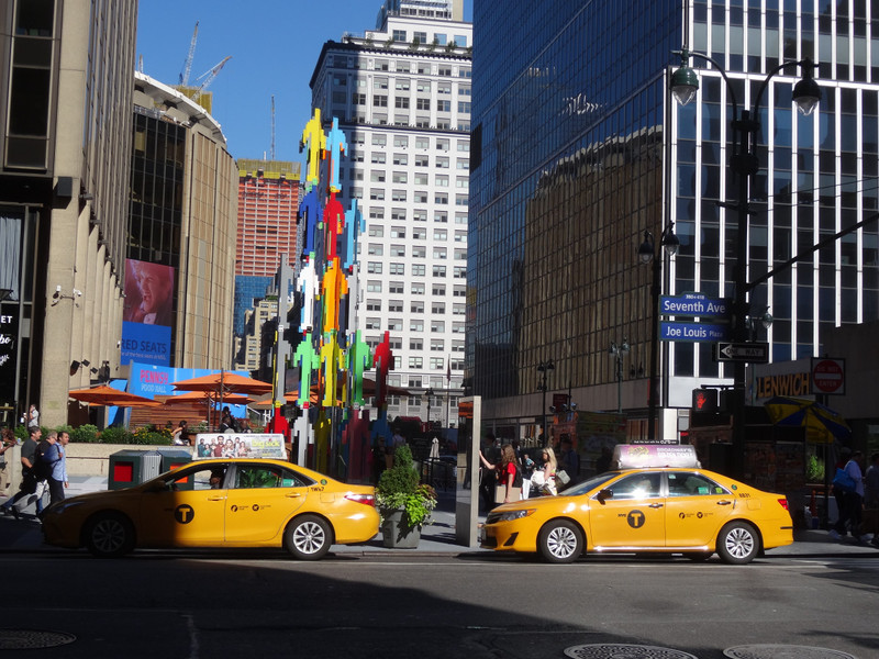 Les taxis jaunes sur la 7th avenue