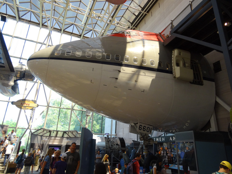 Le musée de l'air et de l'espace - Le boeing 747