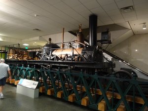 Musée d'histoire américaine - Une locomotive à vapeur