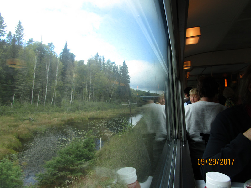 View from dining car