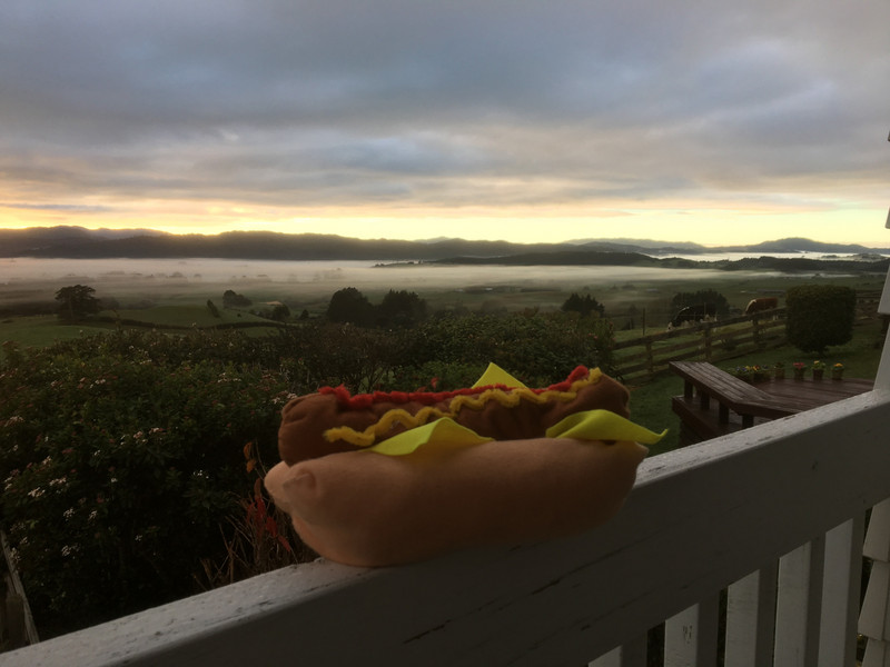 Hotdog sunrise