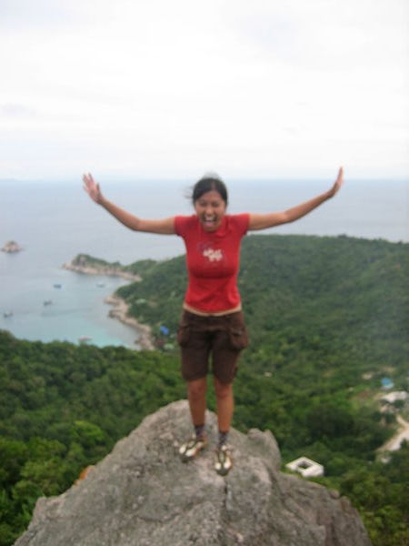 feeling on top of the world!!..well Koh Tao.