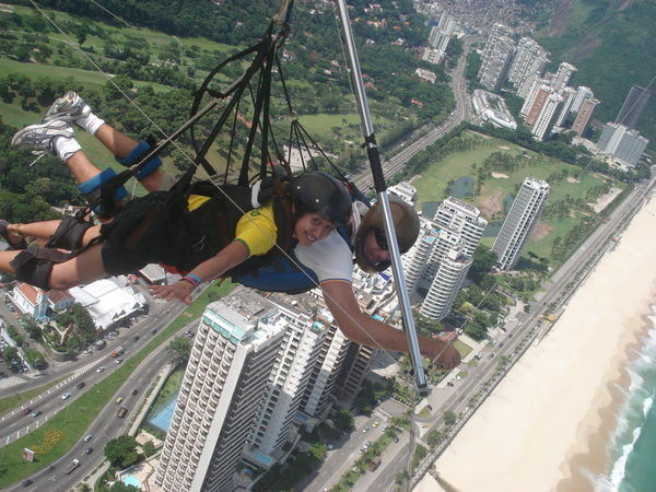 Hand Gliding over Rio