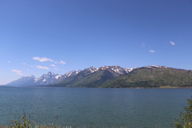 First glimpse of the Tetons