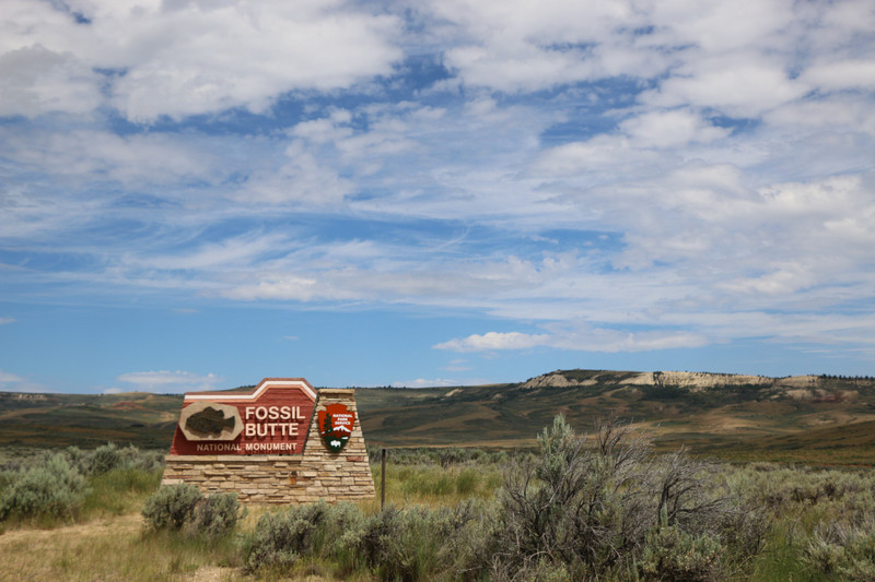 Fossil Buttes Sign