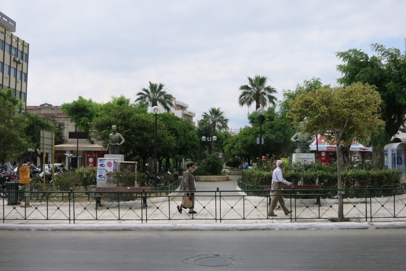 Park in downtown Chania