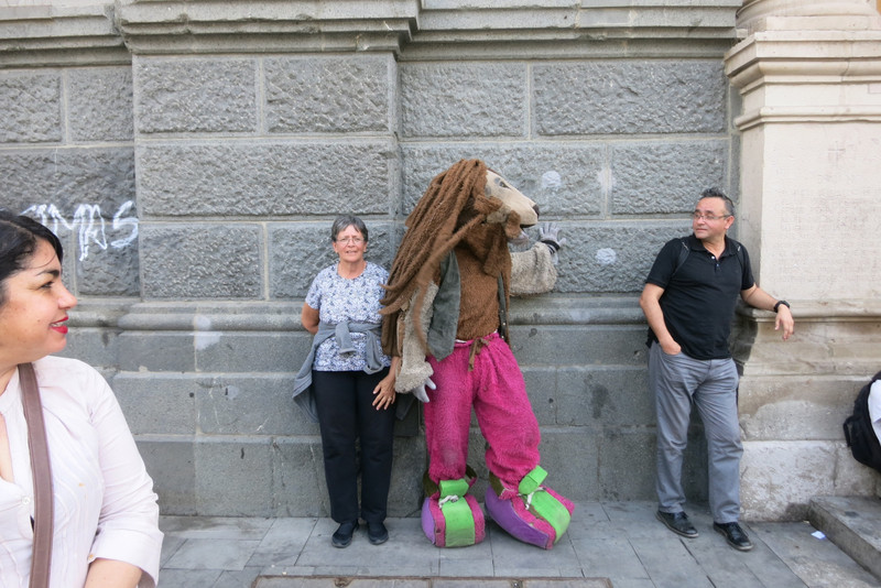 Street performer in Plaza de Armas