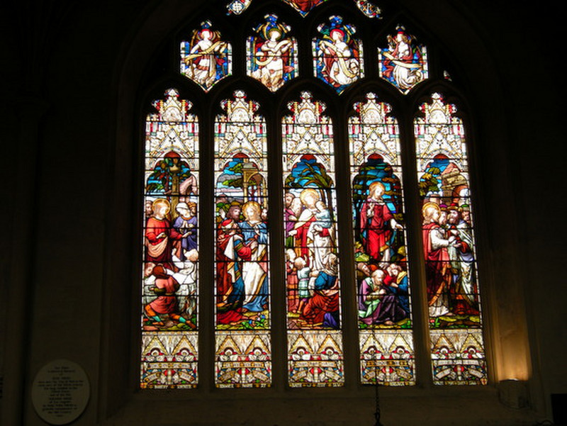 Stained Glass in Bath Abbey
