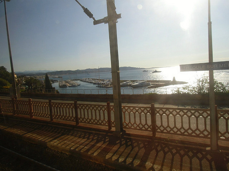Mediterranean View from the Train