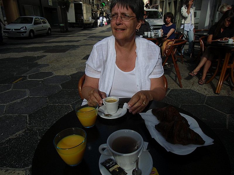 Cafe Breakfast in Nice