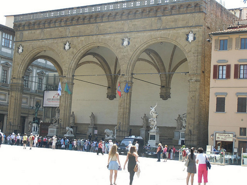 Courtyard Uffizi Gallery