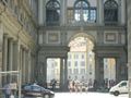 Archway into Uffizi Courtyard 