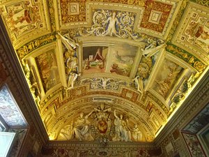 Ceiling on Way to Sistine Chapel