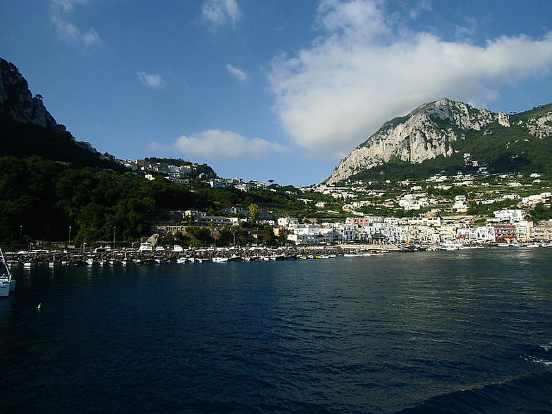 Arriving on Isle of Capri
