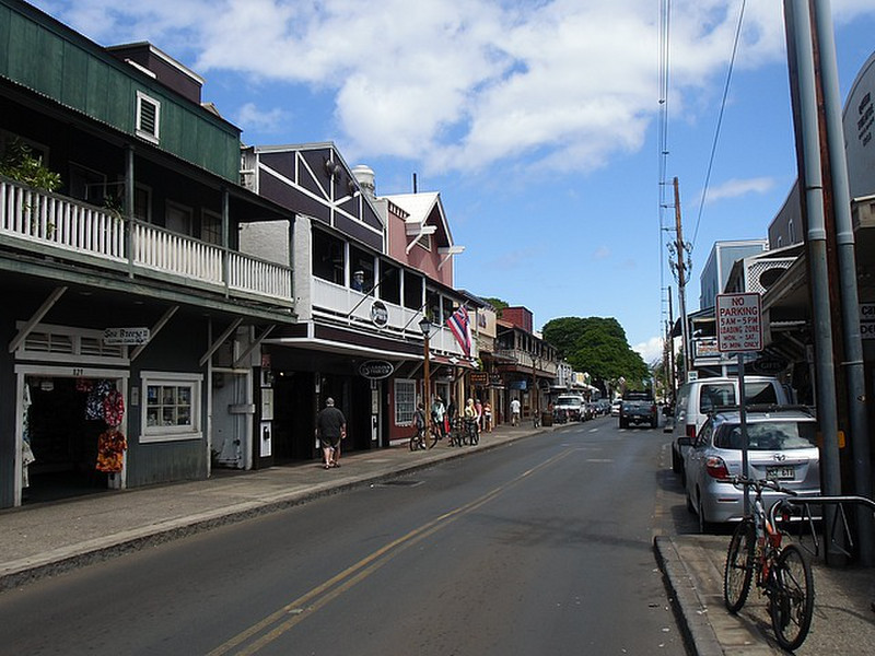 View of Front Street in Lahaina