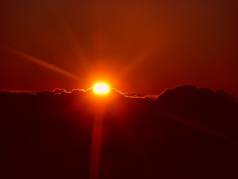 The Rising sun on Haleakala 