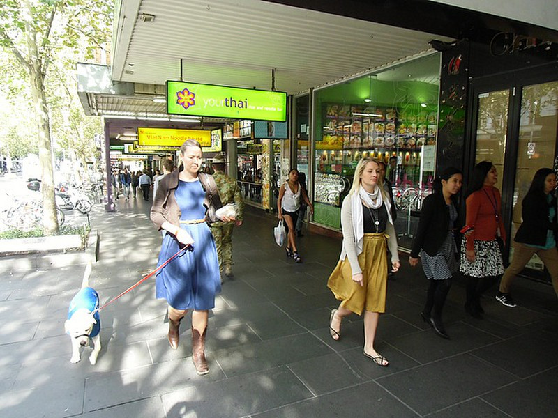 Local Shoppers on Swanston Street