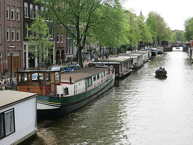 Houseboats on Amstel River