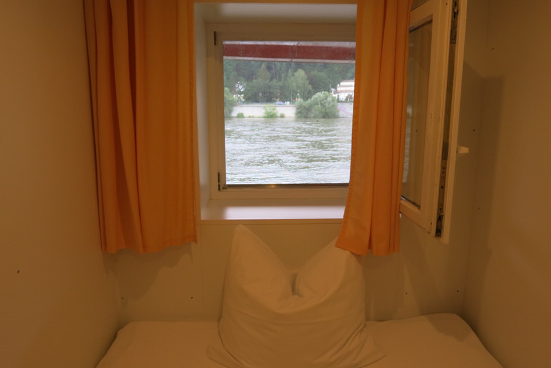 Danube River close up view from the room