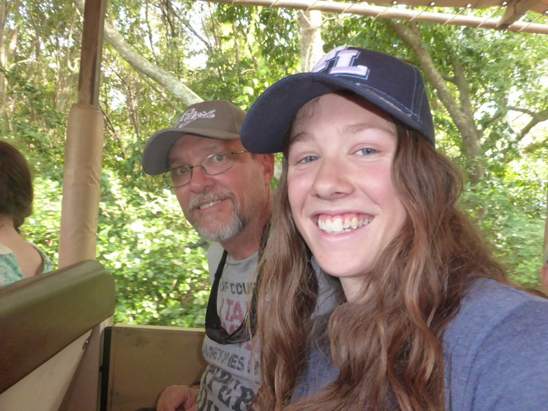Graham &amp; Kirsten heading off on our safari